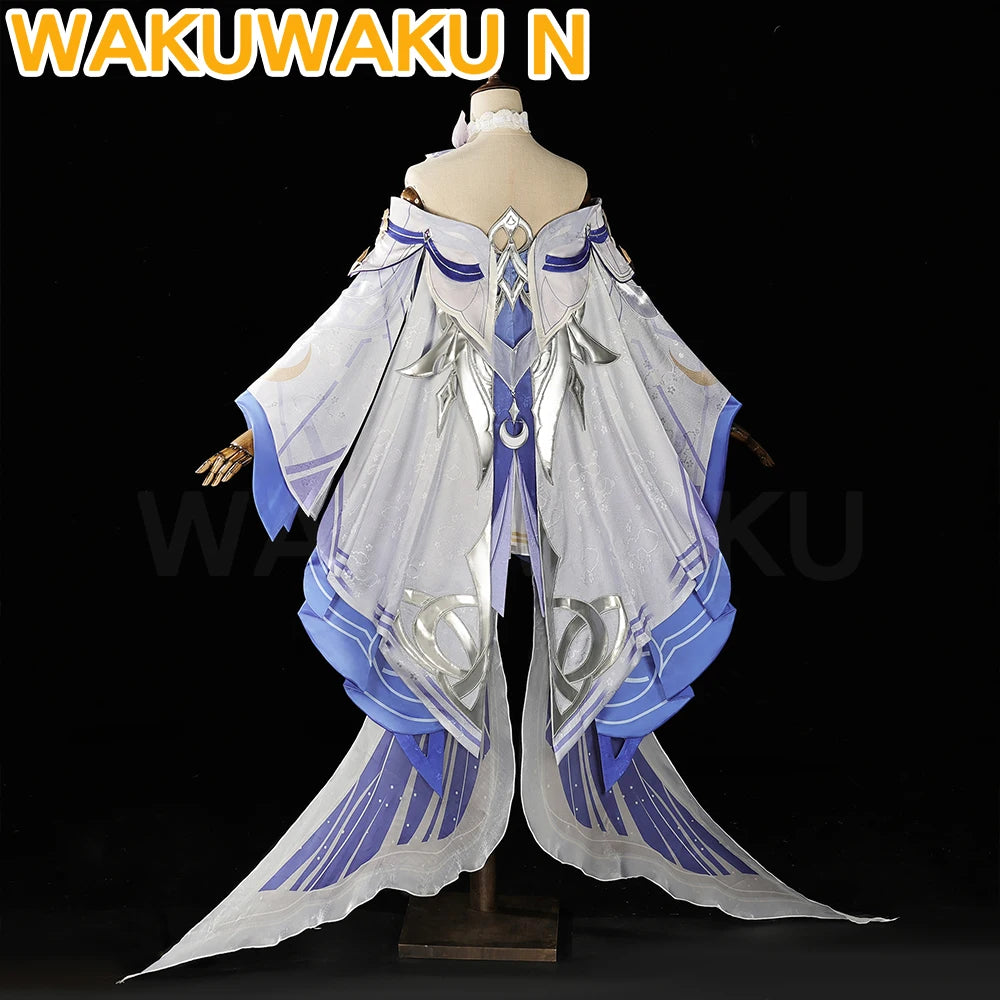 IN STOCK Columbina Cosplay Costume Game Genshin Impact【S-2XL】WakuWaku-N Women Maiden Halloween Nod-Krai Columbina Plus Size