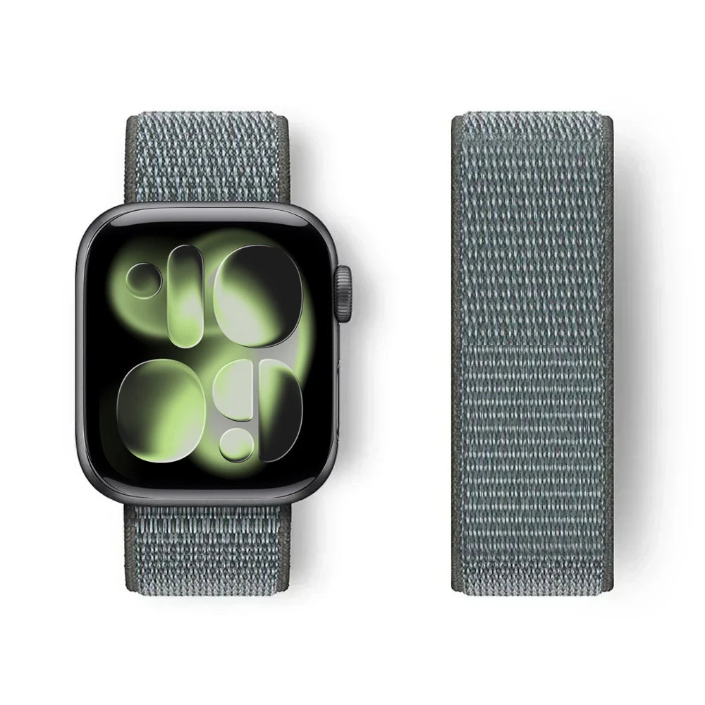 Nylon Loop for Apple Watch Band S11 46mm 40mm 44mm 45mm 42mm 41mm 49mm Smart Belt Bracelet for IWatch 11/10/9/8/7/6/SE/5/4 Strap