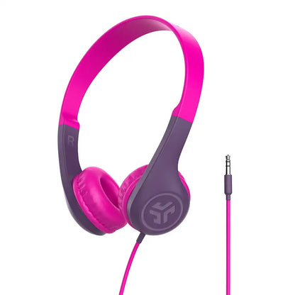 JBuddies Pop Wired Kids Headphones, Blue, Noise Isolation, Kids Safe, Volume Limiting Headphones wireless earphones ear buds