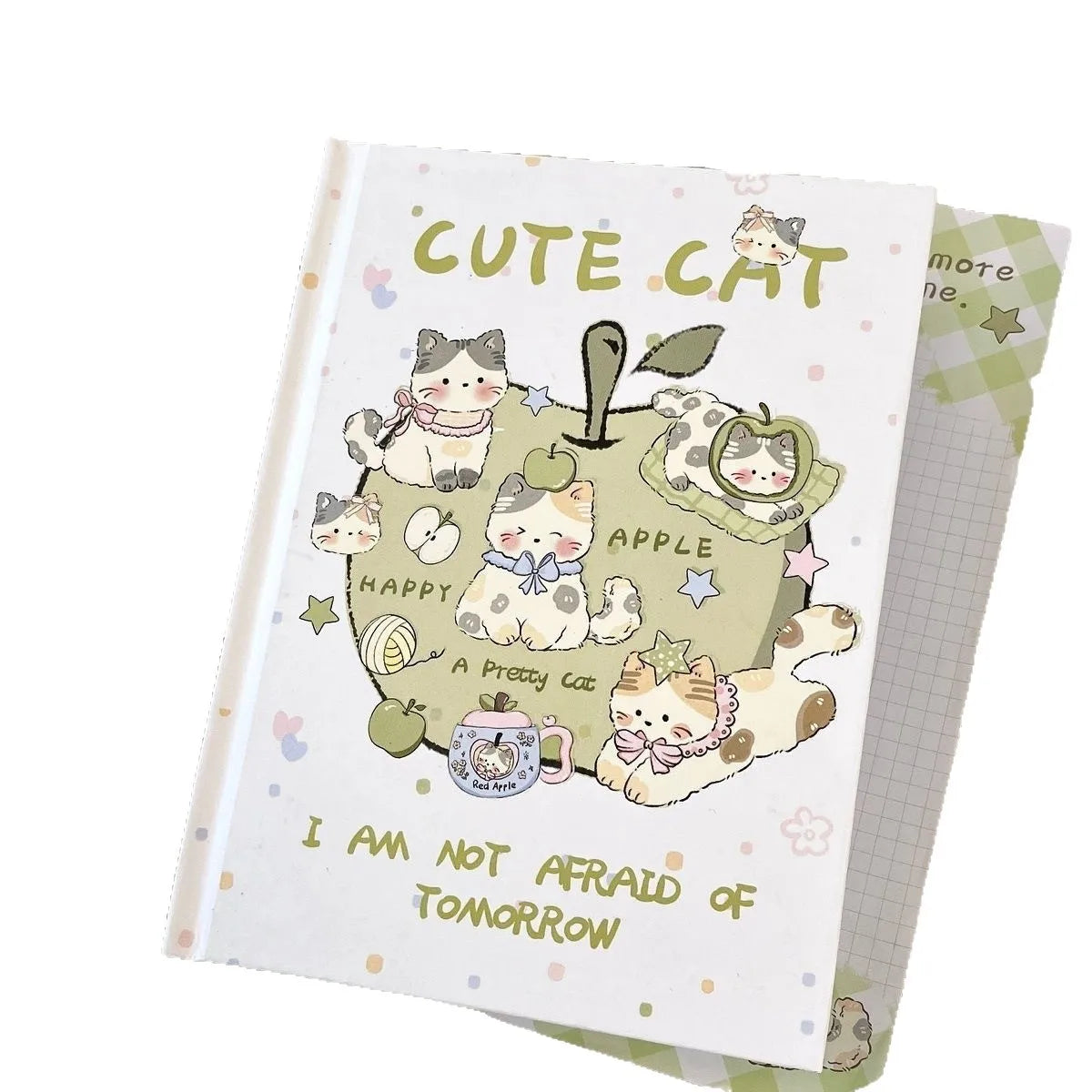 Apple Kitten A5 Color Page Hardcover Ins Niche High-value Student Universal Thickened Full-color  for Students Notebook