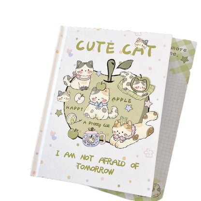 Apple Kitten A5 Color Page Hardcover Ins Niche High-value Student Universal Thickened Full-color  for Students Notebook
