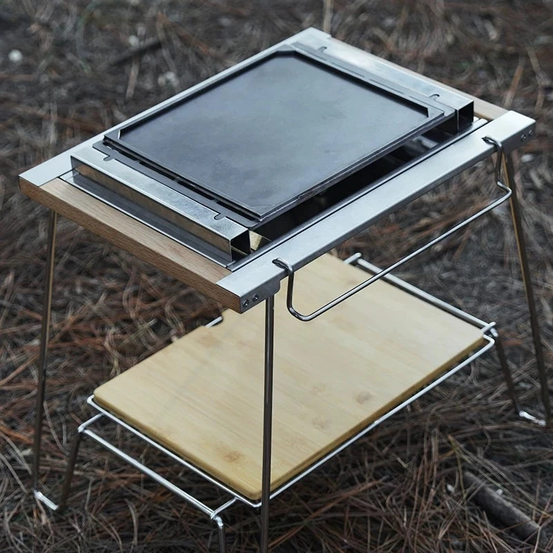 Outdoor Camping Baking Tray Barbecue Grill Tray GS450 Stove Accessories IGT Table Accessories Outdoor Camping Gear