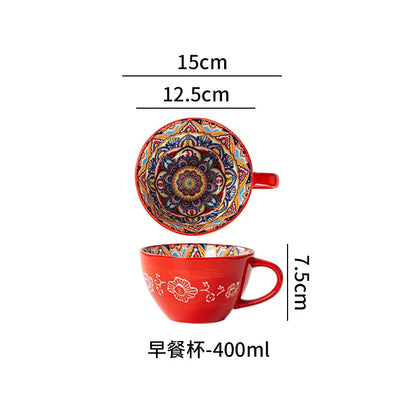 Ceramic Tableware Set Rice Bowl Serving Plate Creative Cutlery Soup Plate Noodle Handle Bowl Sauce Dish Steak Salad Fruit Plate