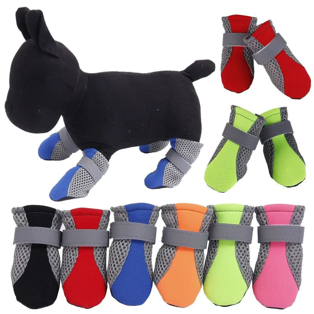 with Reflective Stripe for Small Large Dogs Hot Pavement Paw Protectors Pet Rain Boots Dog Boots Dog Shoes Pet Supplies
