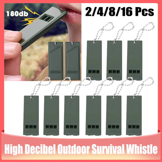 2/4/8/16Pcs Whistle High Decibel Survival Portable Outdoor Multiple Audio Whistle Camping Emergency Hiking Accessories Edc Tool