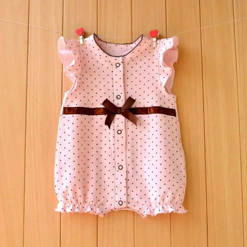 3-18 Month baby Summer clothes rompers girls overalls short Sleeve bodysuit cotton baby clothing jumpsuit newborn Girl onesies