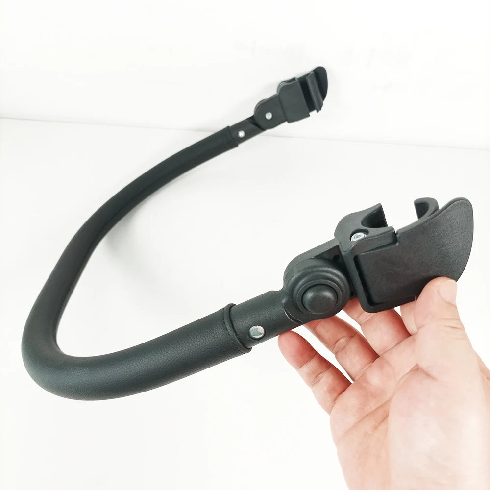 Stroller Armrest For Bugaboo Butterfly 2022~2026 V1/V2 Buggy Bumper Bar With Leather Cover Adjustable Baby Pushchair Accessories