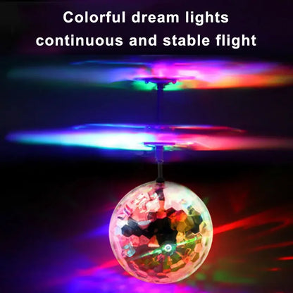 Flying Ball Toys Kids Flying Hover Ball Colorful LED Drone RemoteInfrared Induction Gifts for Kids Teenagers Indoor Outdoor