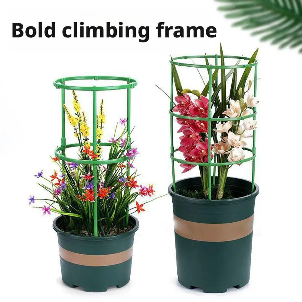 3 Layers Plant Support Plant Stakes Round Plant Support Ring Plastic Plant Cage Holder Flower Pot Climbing Trellis