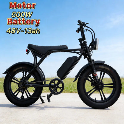 Promotional 20-inch mountain E-Bike, 500W brushless motor adult city electric bike, 48V15AH battery electric scooter