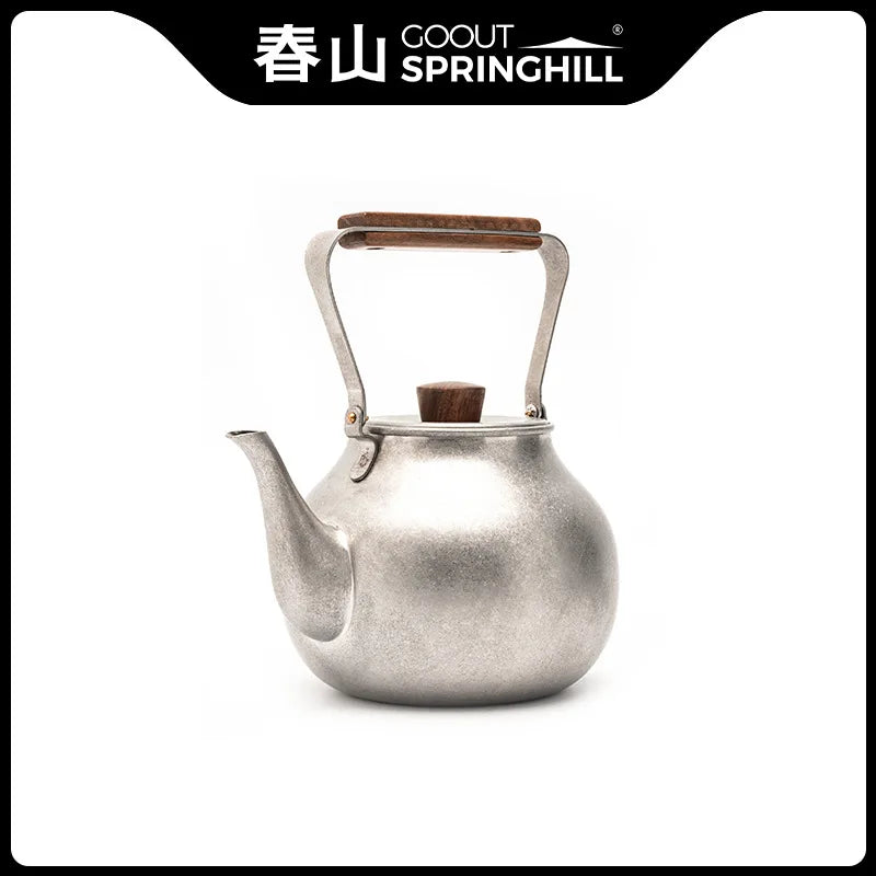 GOOUT STRINGHILL Outdoor Camping Picnic Teapot Set Outdoor Camping Kettle Tea Brewing Special Teapot Stainless Steel Portable