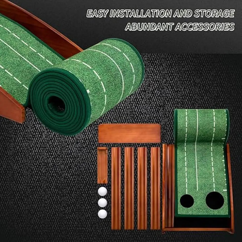 Golf Removable Putter Practice Indoor Office Home Outdoor Garden Portable Mini Professional Training Set Tool Golf Practice Mat