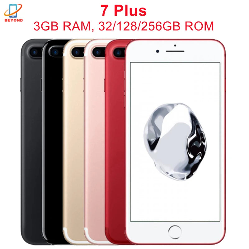 Apple iPhone 7 / 7Plus 32GB 128GB 256GB ROM 4.7'/5.5' IPS LCD 12MP 4G LTE Quad Core IOS NFC Original Unlocked Mobile Phone