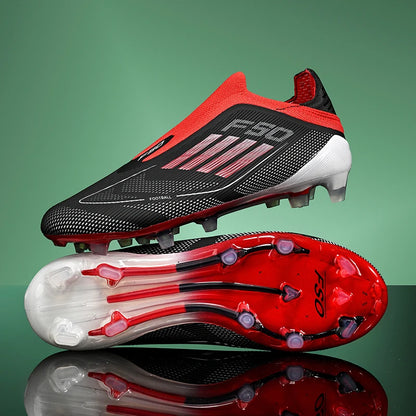 New Men Football Boots Outdoor Sport Training Soccer Shoes Match Boys Adult Cleats Breathable Non Slip Long Spikes Comfortable