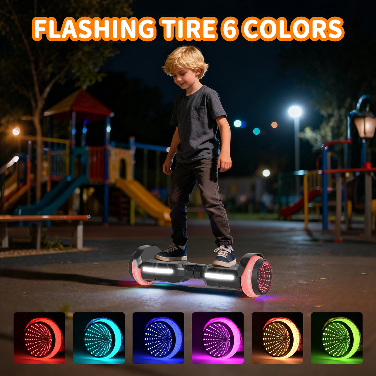 Simate K1 Upgrade Children's Electric Scooter Corlorful LED Lights Light-Emitting Wheel Two Wheel Self-Balancing Scooter