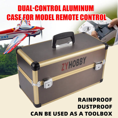 RC Drone Radio Remote Controller Aluminum Case Rainproof Dustproof Avoid Bumping Convenient for Travelling