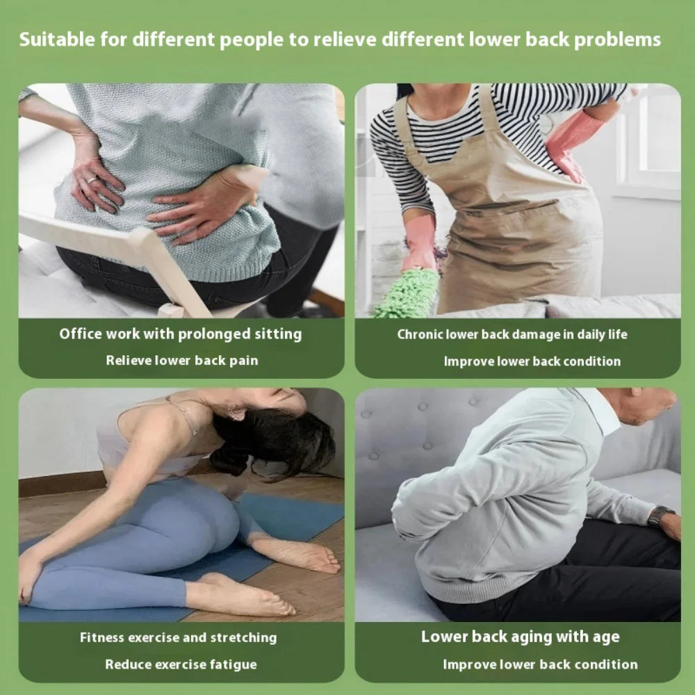 Lumbar Stretcher Device for Lower Back Pain Lower Device for Back Opening Yoga Spine Correction Pillow for Back Chiropractic