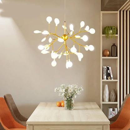Nordic Modern Firefly Ceiling Chandelier Pendant Lamp G4 Led Lights Home Baby Room Bedroom Living Room Decoration Salon Starry