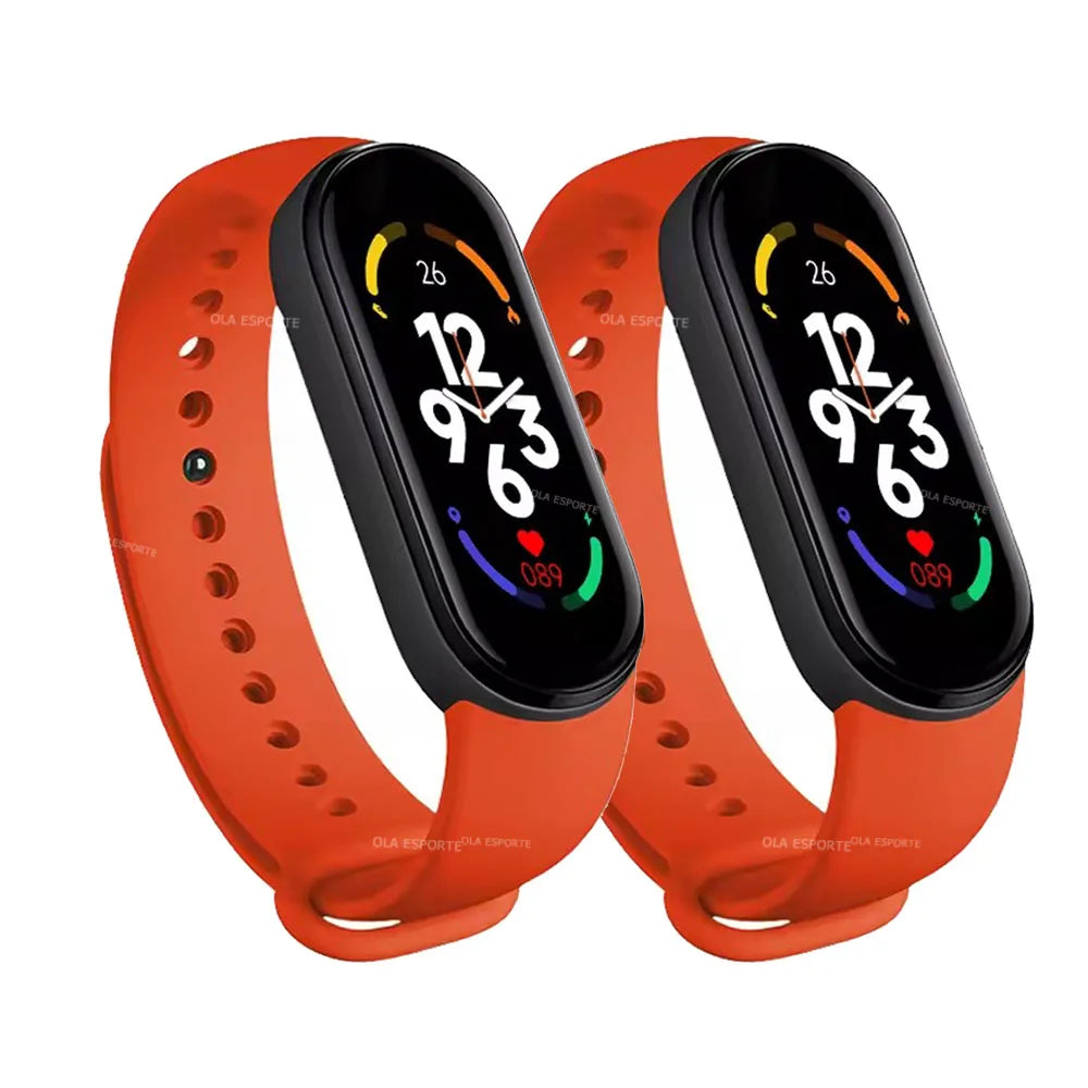 M7 Smartwatch Heart Rate Blood Pressure Monitoring Smart Watch Men Women Fitness Tracker Watch Waterproof Sports Smart Wristband
