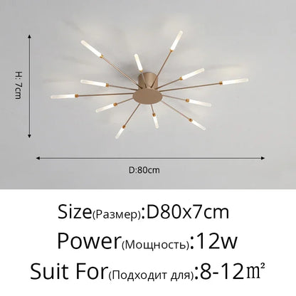 Modern Minimalist Stylish LED Ceiling Chandelier Lamps Design Art Suspension Pendant Lights Home Decor Items Living Room Bedroom
