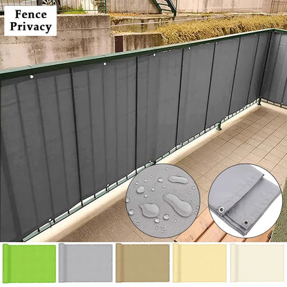 300D Waterproof Fence Sail Balcony Railing Privacy Screen Rainproof Anti-UV Terrace Wind Barrier Fabric Sunblock Shade Cloth