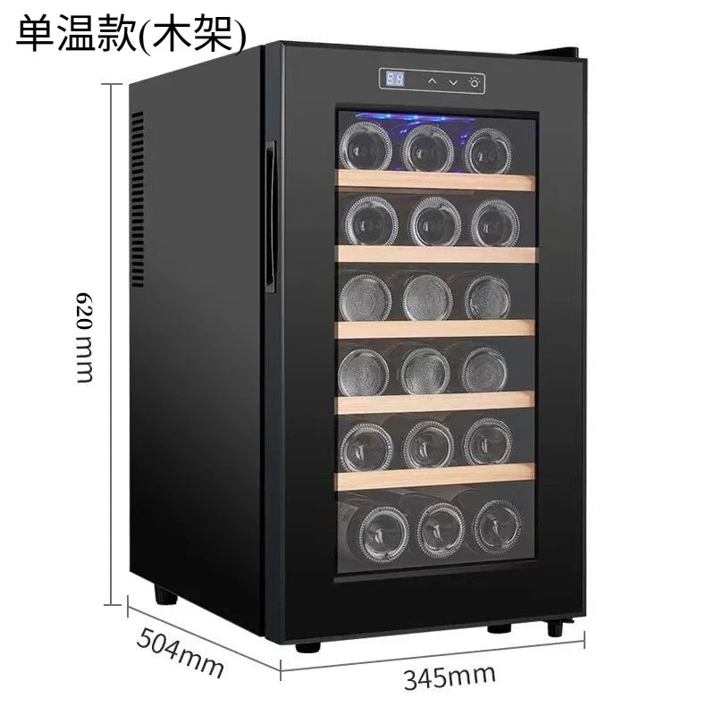 18-Pack Red Wine Constant Temperature Wine Cabinet Refrigerator Electronic Air Cooling Refrigerated Cabinet