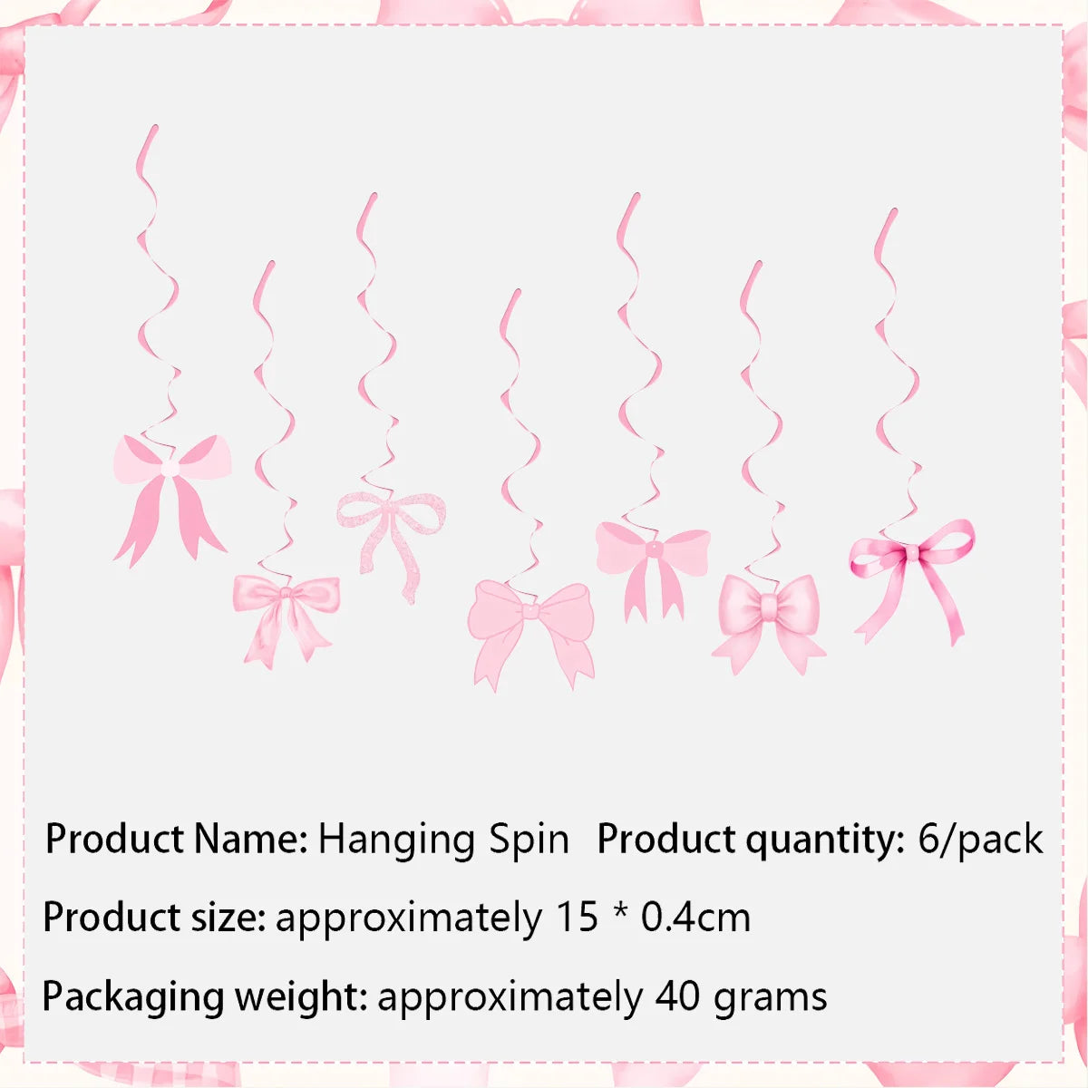 10pcs Bow Cupcake Toppers Birthday Bowknot Ribbons Coquette Pink Bow Cake Decors Bridal Baby Girls Wedding Party Supplies