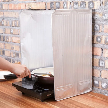 Kitchen Gas Stove Baffle Plate Aluminum Foil Oil Splash Protective Screen For Fried Vegetable Cooking Kichen Accessories