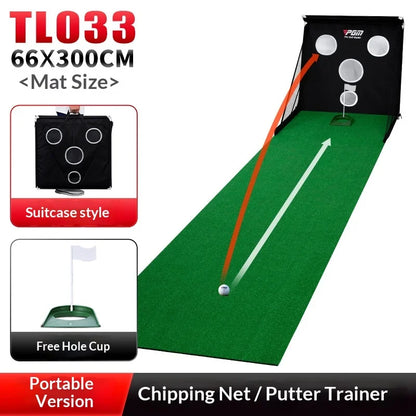 PGM Golf Multi-Function Practice Device Indoor Golf Chipping/Putting Practice Portable Practice Net TL033