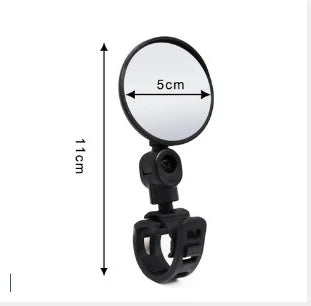 1/2PC Bike Mirror 360 Degree Adjustable Rotatable Handlebar Mirror Wide Bycicle Accessories Cycling Rear View Mirror Accesorios