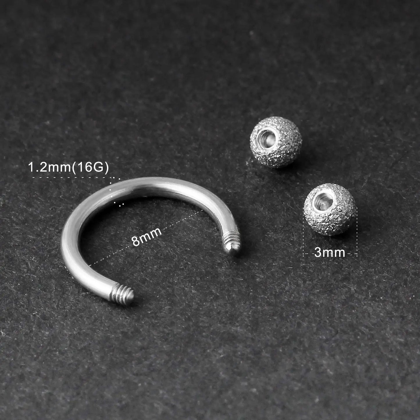 31 Styles 16G Surgical Steel 1 Pcs Nose Septum Rings Piercing Jewelry Horseshoe Cartilage Earring Eyebrow Lip Retainer 8mm 10mm