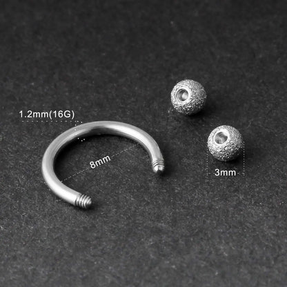 31 Styles 16G Surgical Steel 1 Pcs Nose Septum Rings Piercing Jewelry Horseshoe Cartilage Earring Eyebrow Lip Retainer 8mm 10mm
