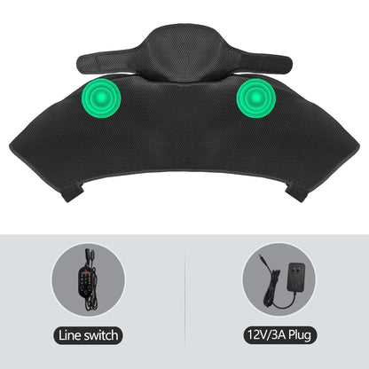 Heated Shoulder Back Massager 3 Massage Heating Functions Fits Shoulders Neck Back Relieves Cervical Soreness Muscle Strains