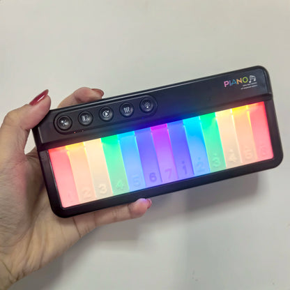 Children Electronic Piano Toy Electronic Kids Keyboard Touch Screen Light Piano Toy Portable Musical Instruments Educational
