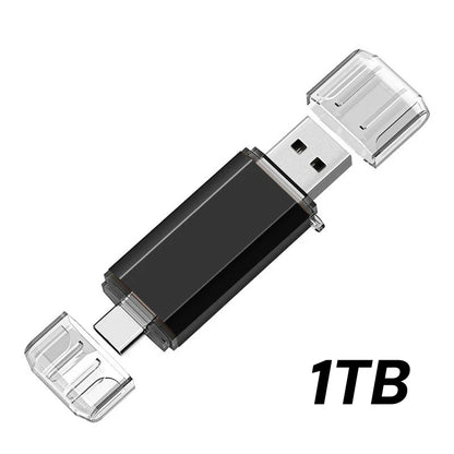 Lenovo 16TB 2 In 1 OTG USB Flash Drive 3.0 Type C 8TB 2TB Pendrive For iPhone Samsung Huawei Xiaomi Android Laptop Memory Stick