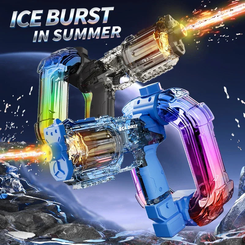 Simulated Firing Electric Water Guns for Children Powerful Continuous Shooting Automatic Water Blasters Summer Outdoor Kids Toys