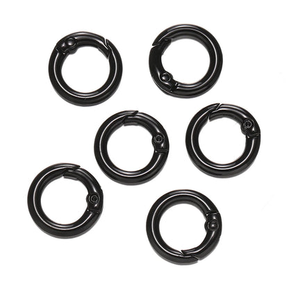 Colorful O-Ring Spring Clasp Clips — Zinc Alloy Carabiner Connectors