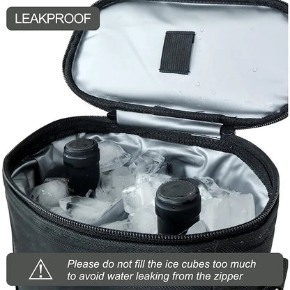 Wine Bottle Bag Soft Cooler Wine Bottle Insulated Bag for Wine Thermal  Outdoor Bag for Travel Carrier Tote Wine Glass