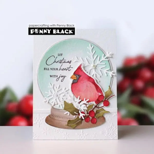 Christmas Snowy Globe Candle Mitten Candycane Metal Cutting Dies Clear Stamps For DIY Decorating Scrapbook Craft August 2026 New