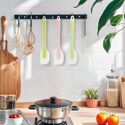7Pc Silicone Spatula Cream Butter Cooking Baking Spatula Heat-resistant Silicone Spatula Transparent Kitchen Baking Tools