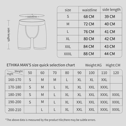 3Pcs Sexy Men Underwear Boxer Shorts Cueca Male Printed Panties Lingerie Men Underpants Boxershorts Plus Size Boxer Briefs XXXL