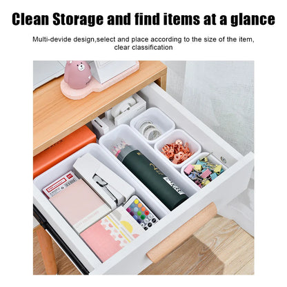 Closet  Cover Storage Drawer Storage Box Kitchen Bathroom Storage Trays Sundries Jewellery Holder 8pc/set Make Up Organizer Box