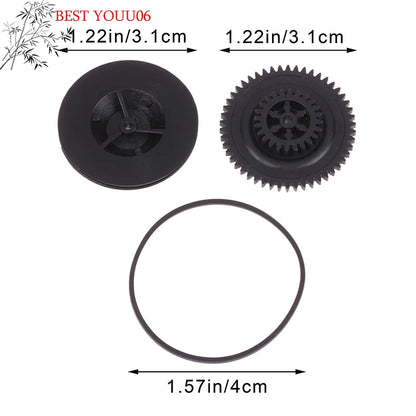 (YOUU06)2Pc Gear +1Pc Belt Set For CDM12.1 Laser Head Enter Exit Warehouse VAM1201 VAM1202 CD Player Optical Pick Up Accessory