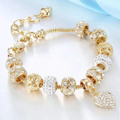 Bohemian Pink Cherry Blossom Love Bracelet Pendant Bead Design Summer Beach Music Festival Leisure Party