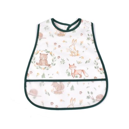2023New Cartoon Pattern EVA Waterproof Pocket Lunch Feeding Bibs Adjustable Baby Bibs Cute Children Baby Apron Kids Burp Cloths