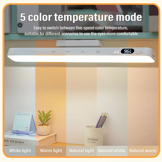 Smart Touch Table Lamp Magnetic Desk Lamp Bulit-in 2000mAh Battery for Reading Cabinet Mirror Bedside Rechargeable Night Lights