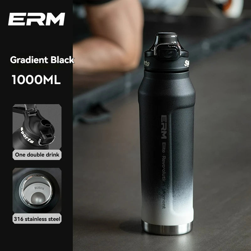 Insulated Water Bottle Stainless Steel Tumble Cycling Cold And Hot Flasks Double Wall Portable With Handle Sports Outdoor Cup