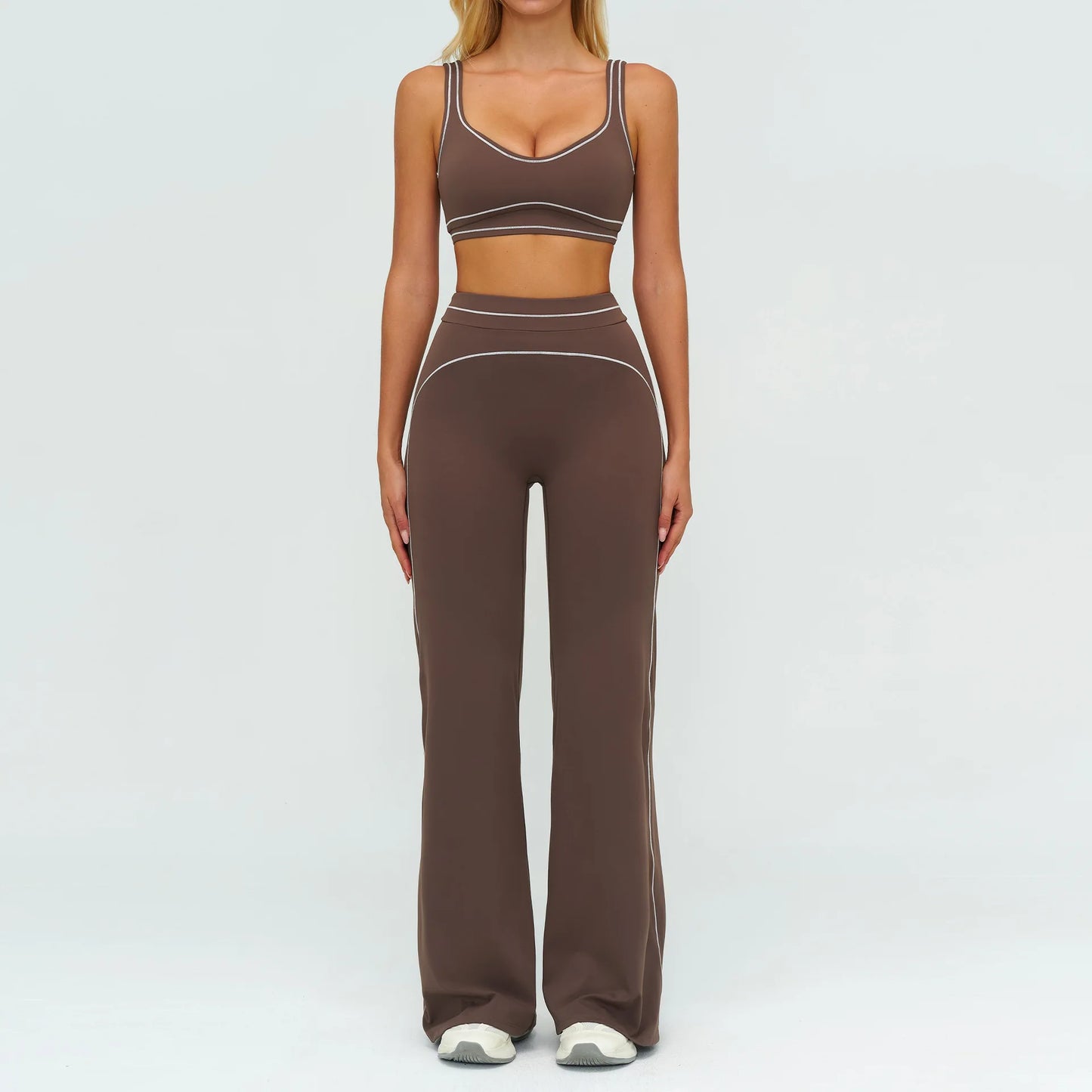 Yoga Suit 2PCS Women Tracksuits Sports Outfits Gym Clothes Running Sports Bra Suits Female Workout Yoga Clothes Athletic Wear