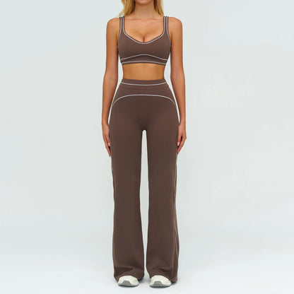 Yoga Suit 2PCS Women Tracksuits Sports Outfits Gym Clothes Running Sports Bra Suits Female Workout Yoga Clothes Athletic Wear