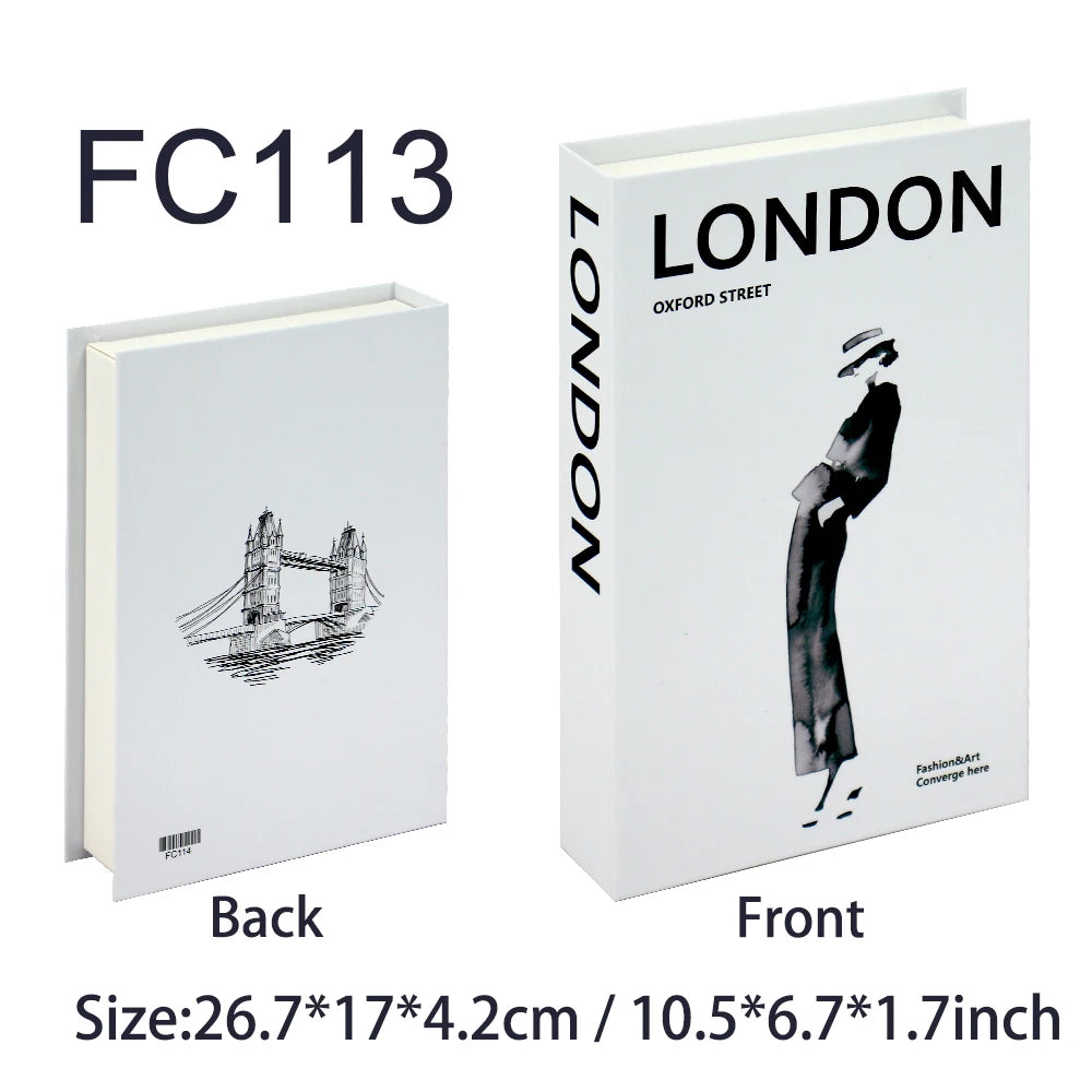 Luxury Fake Books Home Decoration Accessories for Living Room Fashion Fake Book Storage Box Simple Nordic Coffee Table Books